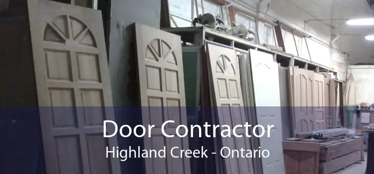 Door Contractor Highland Creek - Ontario
