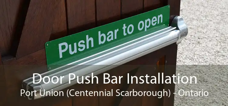 Door Push Bar Installation Port Union (Centennial Scarborough) - Ontario