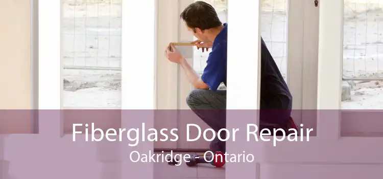 Fiberglass Door Repair Oakridge - Ontario