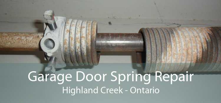 Garage Door Spring Repair Highland Creek - Ontario