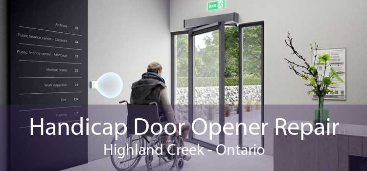 Handicap Door Opener Repair Highland Creek - Ontario