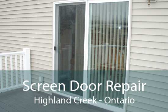 Screen Door Repair Highland Creek - Ontario